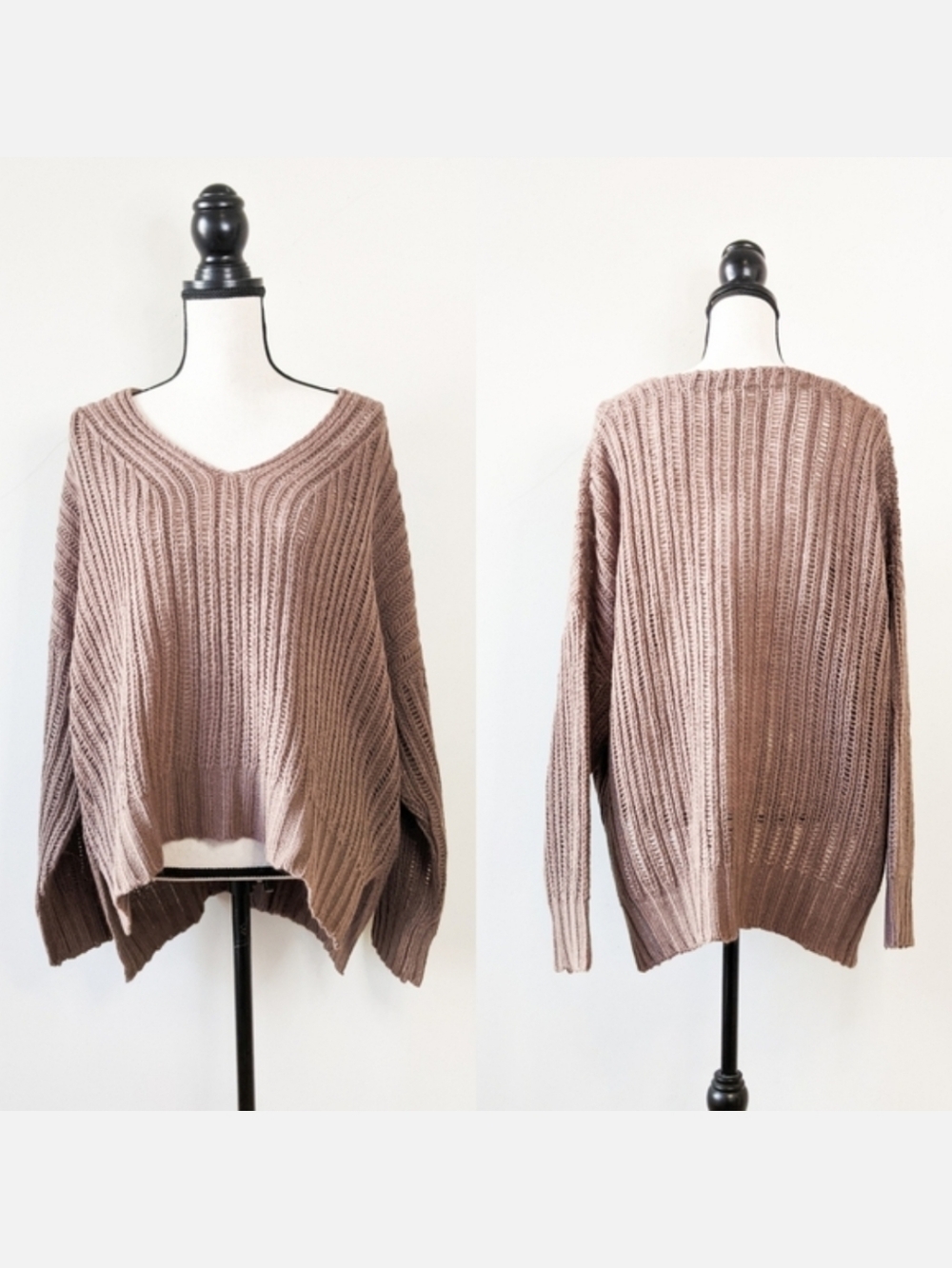 NWT Grade & Gather Oversized V-Neck Sweater